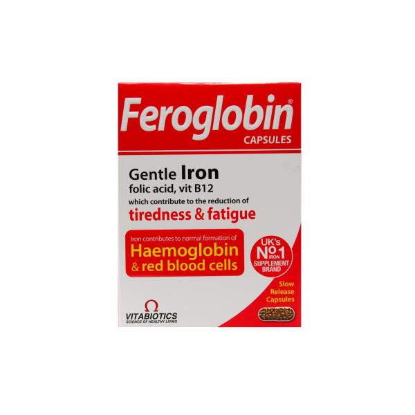 کپسول فروگلوبین ویتابیوتیکس 30 عددی- FEROGLOBIN  - VITABIOTICS
